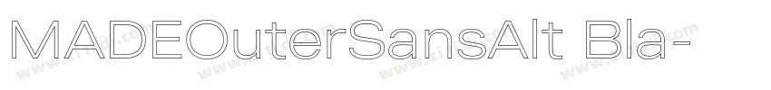 MADEOuterSansAlt Bla字体转换